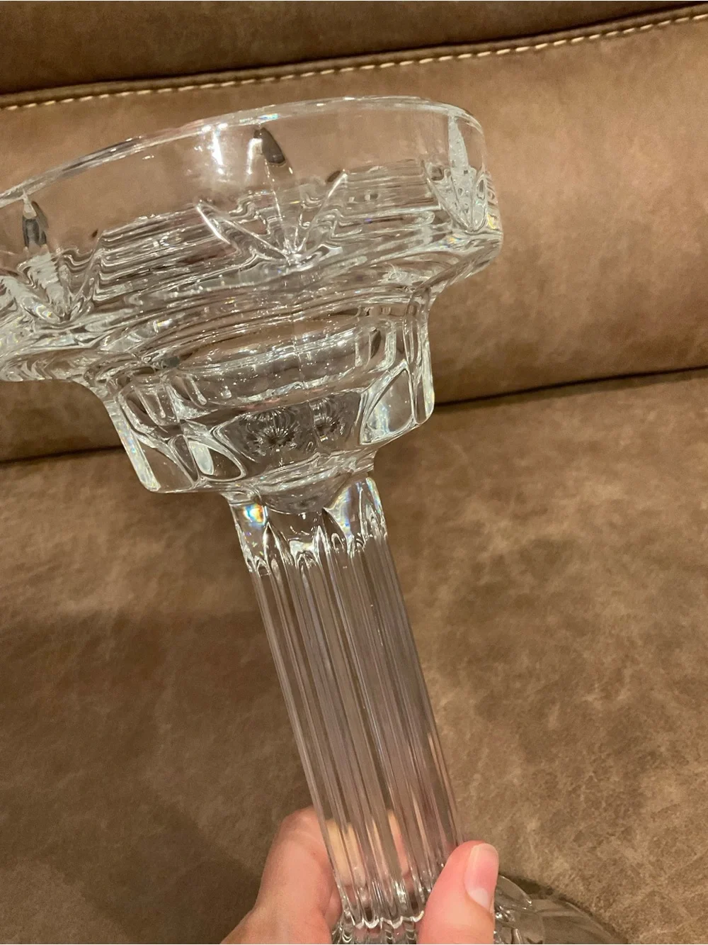 Vintage Shannon Crystal Candle holder